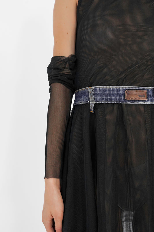Vestido de tul negro