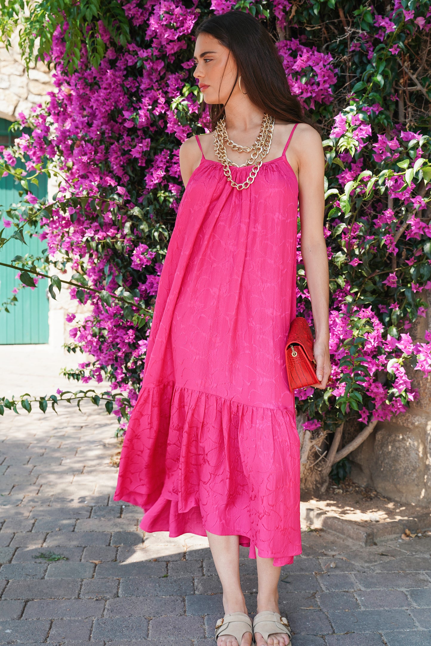 Vestido rosa de verano