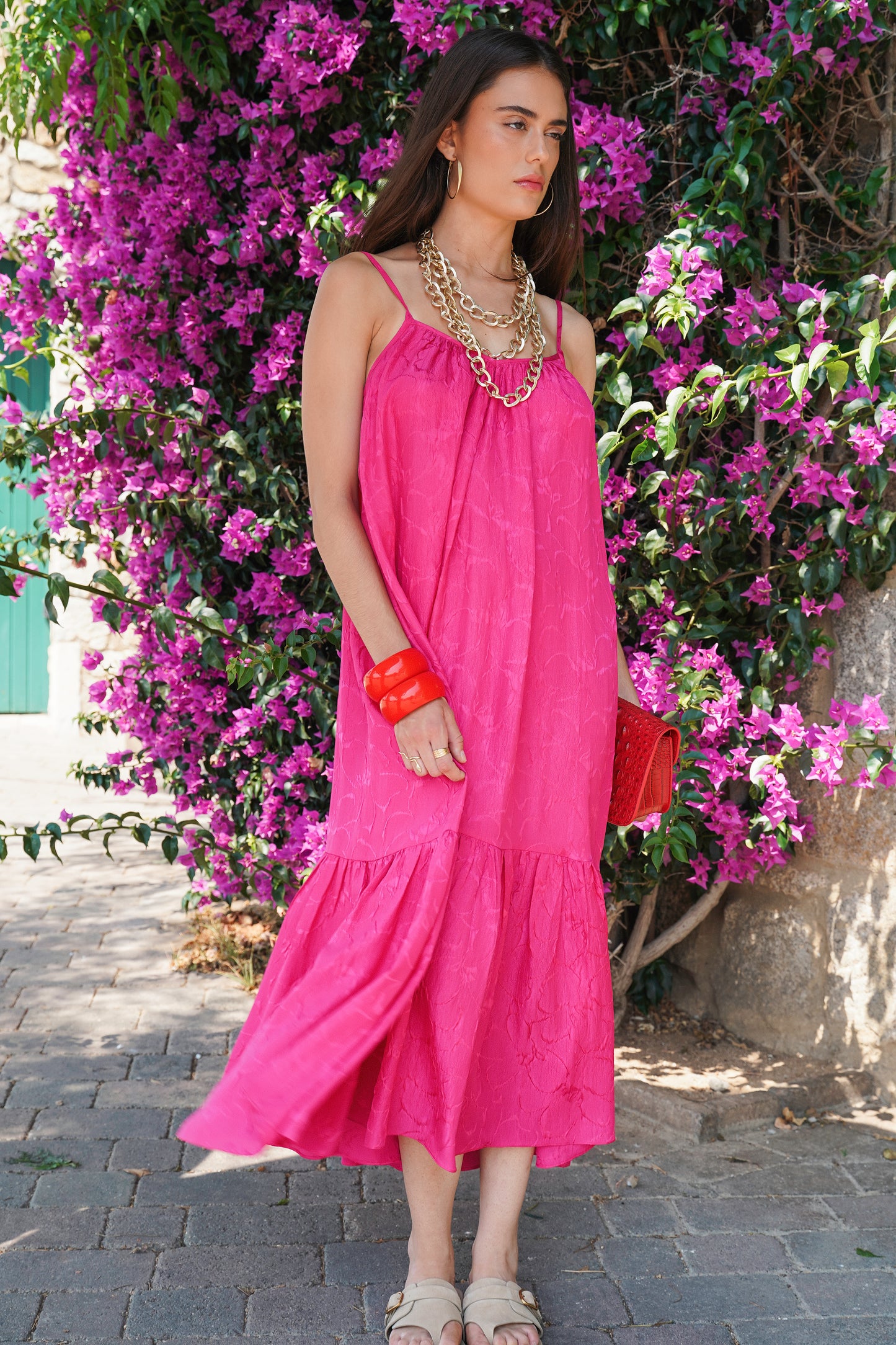 Vestido rosa de verano