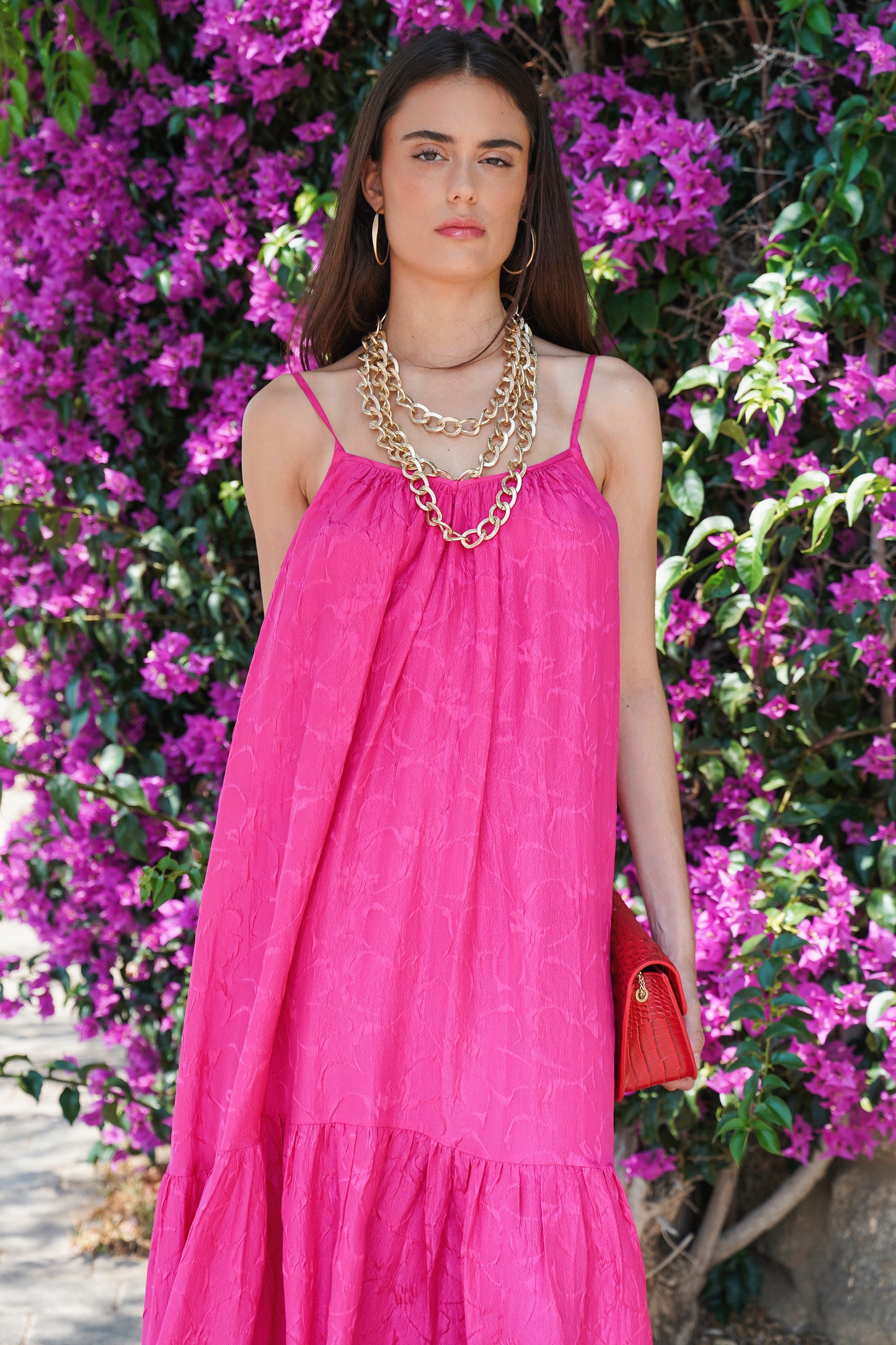Vestido rosa de verano