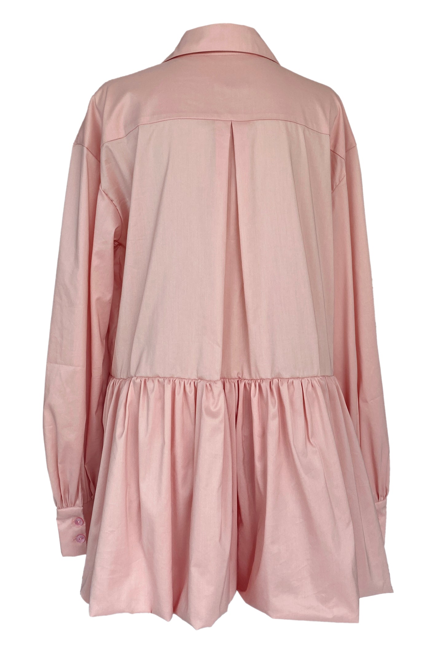 Vestido rosa de gran tamaño