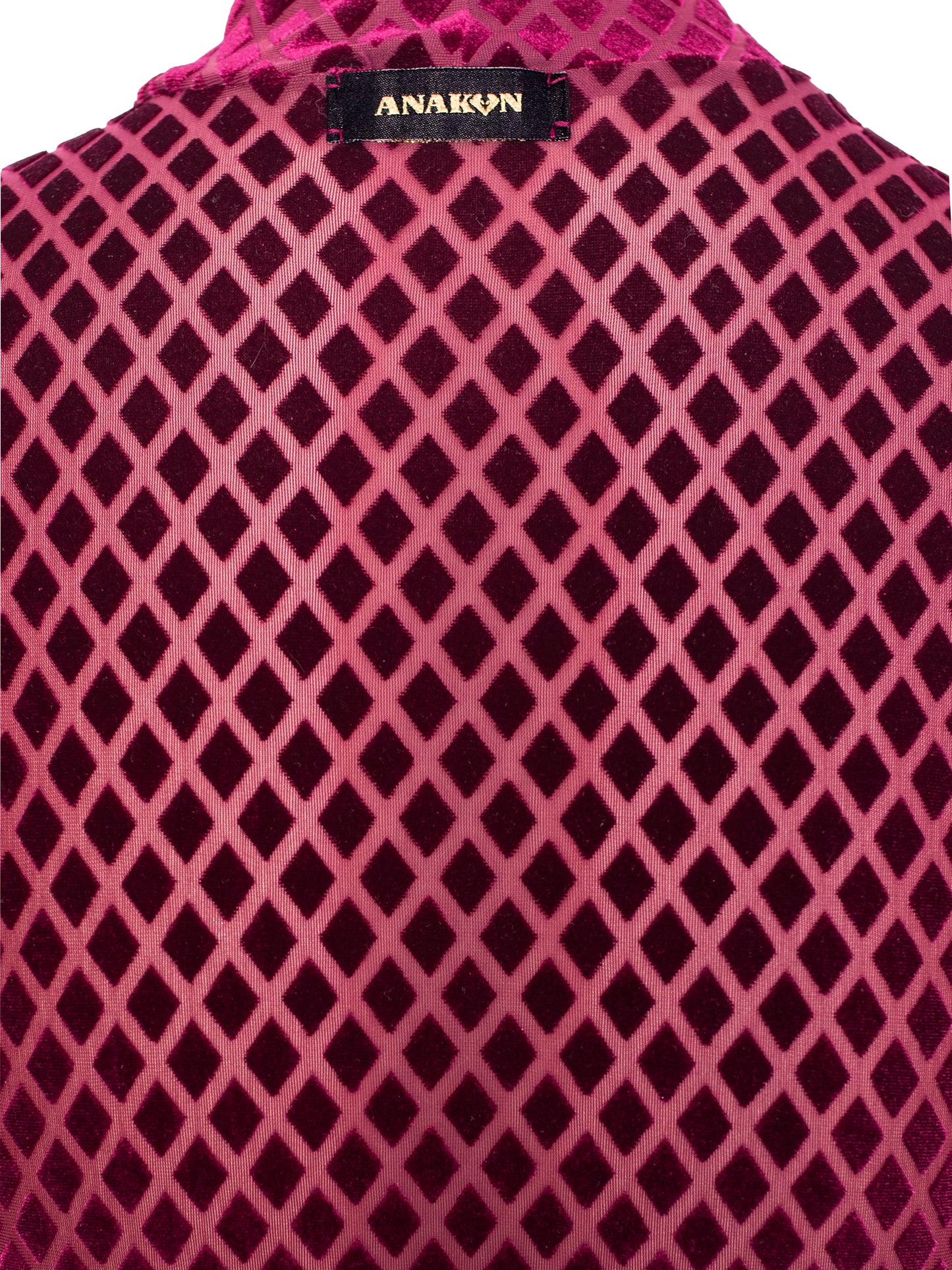 Body de terciopelo burdeos