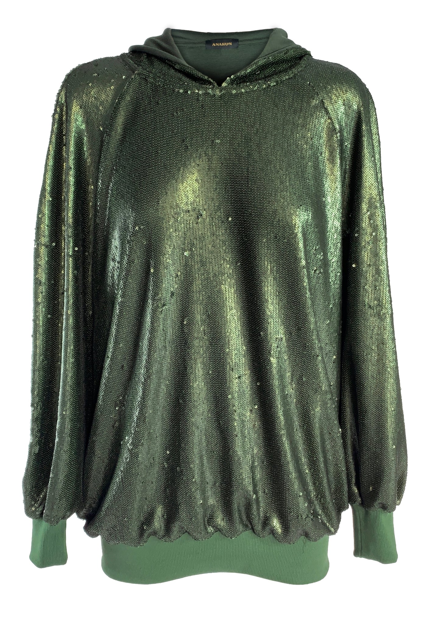 Sudadera con capucha de lentejuelas