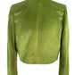 Olive green velvet jacket