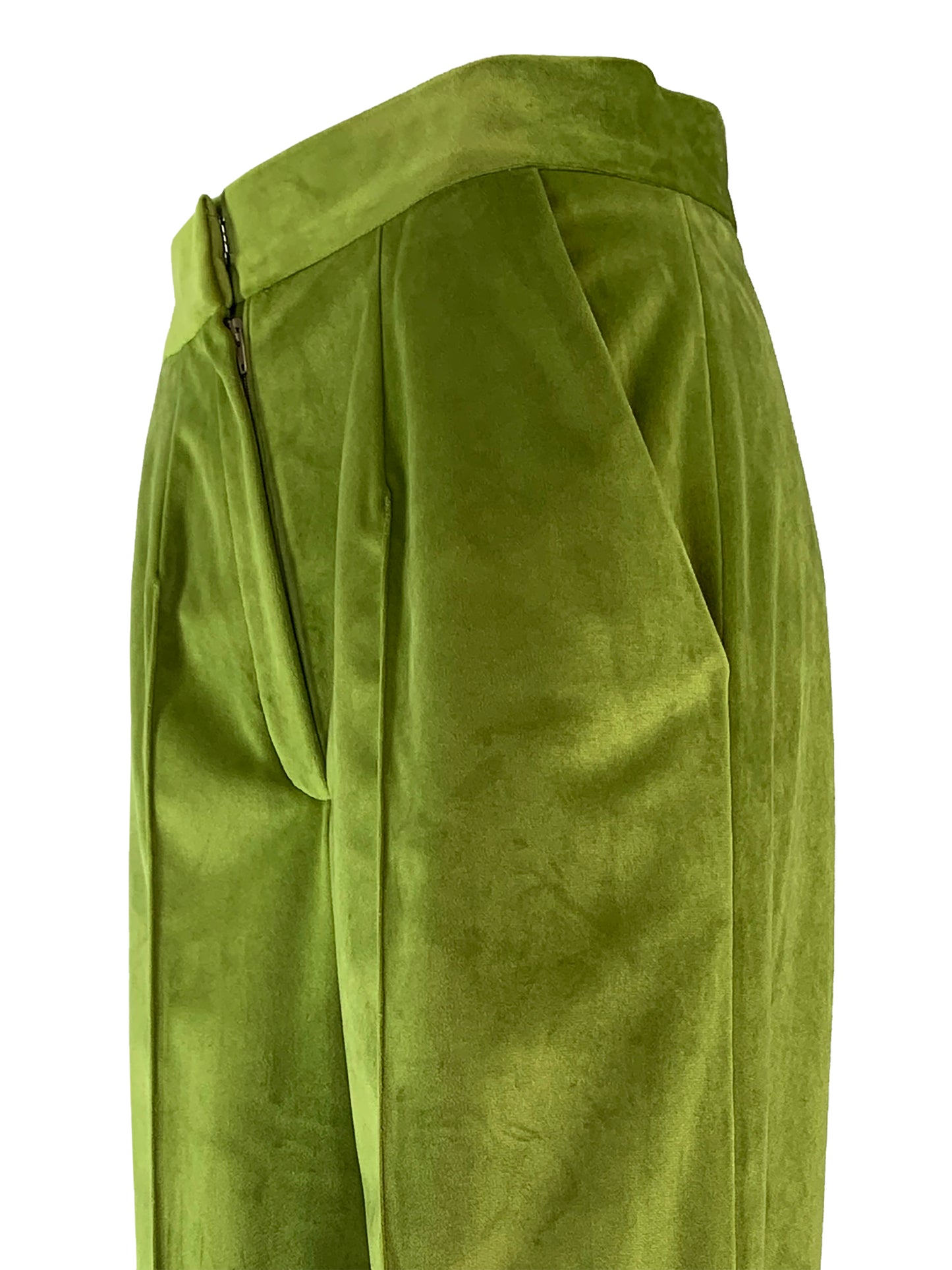 Pantalones de terciopelo verde oliva