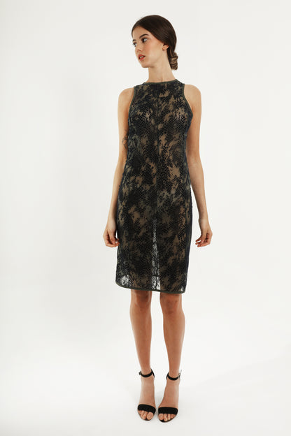 Midikleid mit Schlangenprint