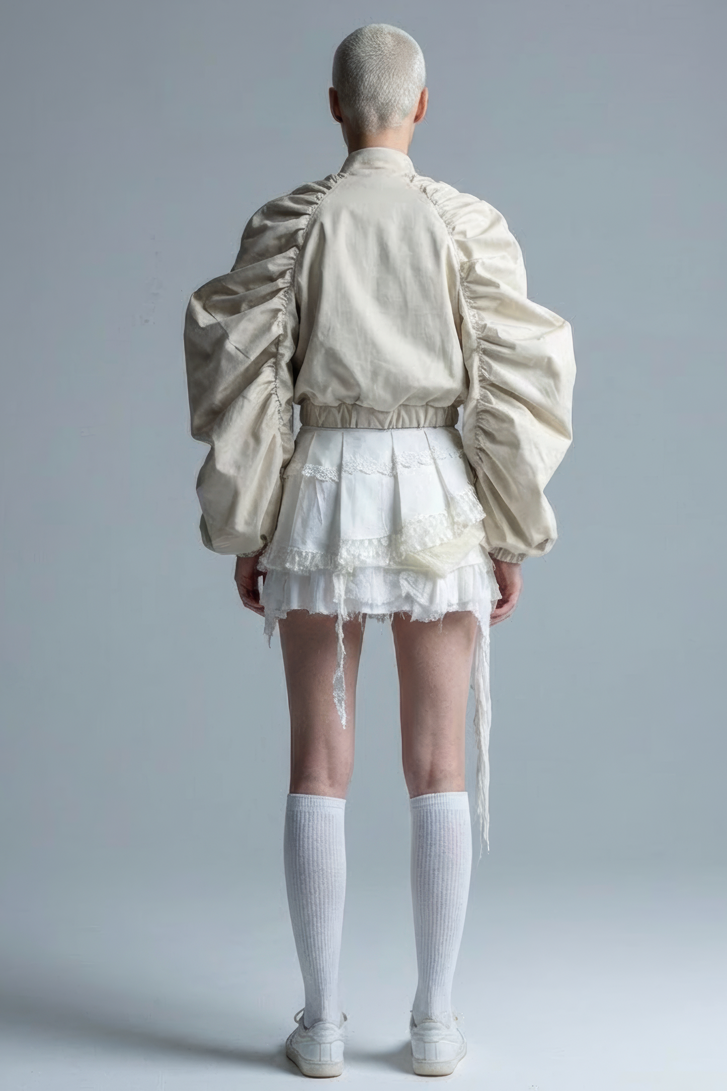 Structured Cropped Bomber