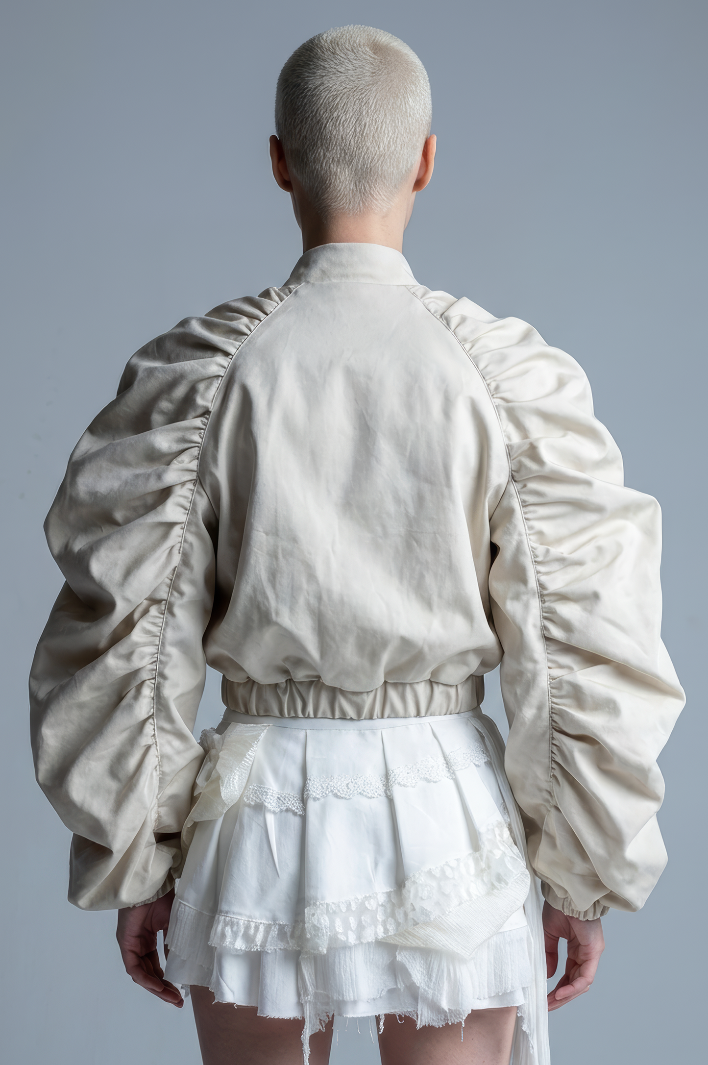 Structured Cropped Bomber