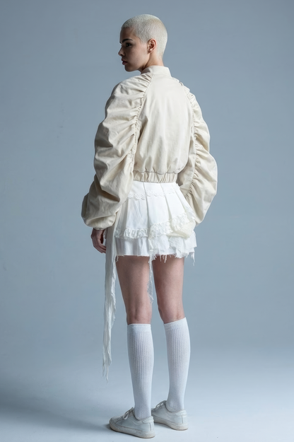 Structured Cropped Bomber