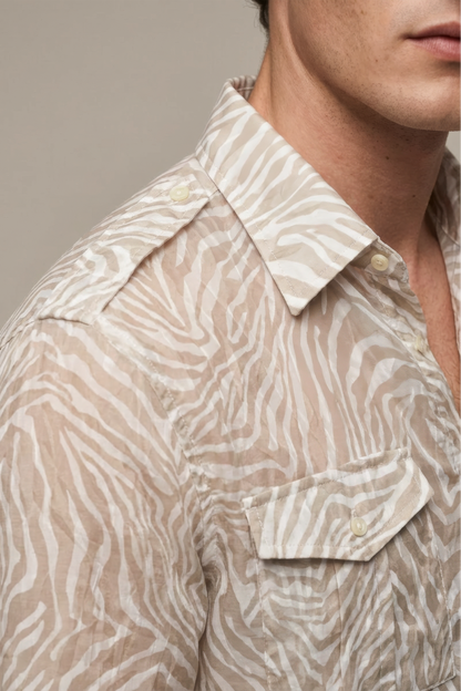 Sheer Zebra Shirt