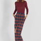 Tartan check pencil skirt