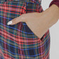 Tartan check pencil skirt