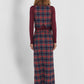 Tartan check pencil skirt