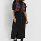 Asymmetric reversible tartan ckeck vest