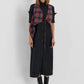 Asymmetric reversible tartan ckeck vest