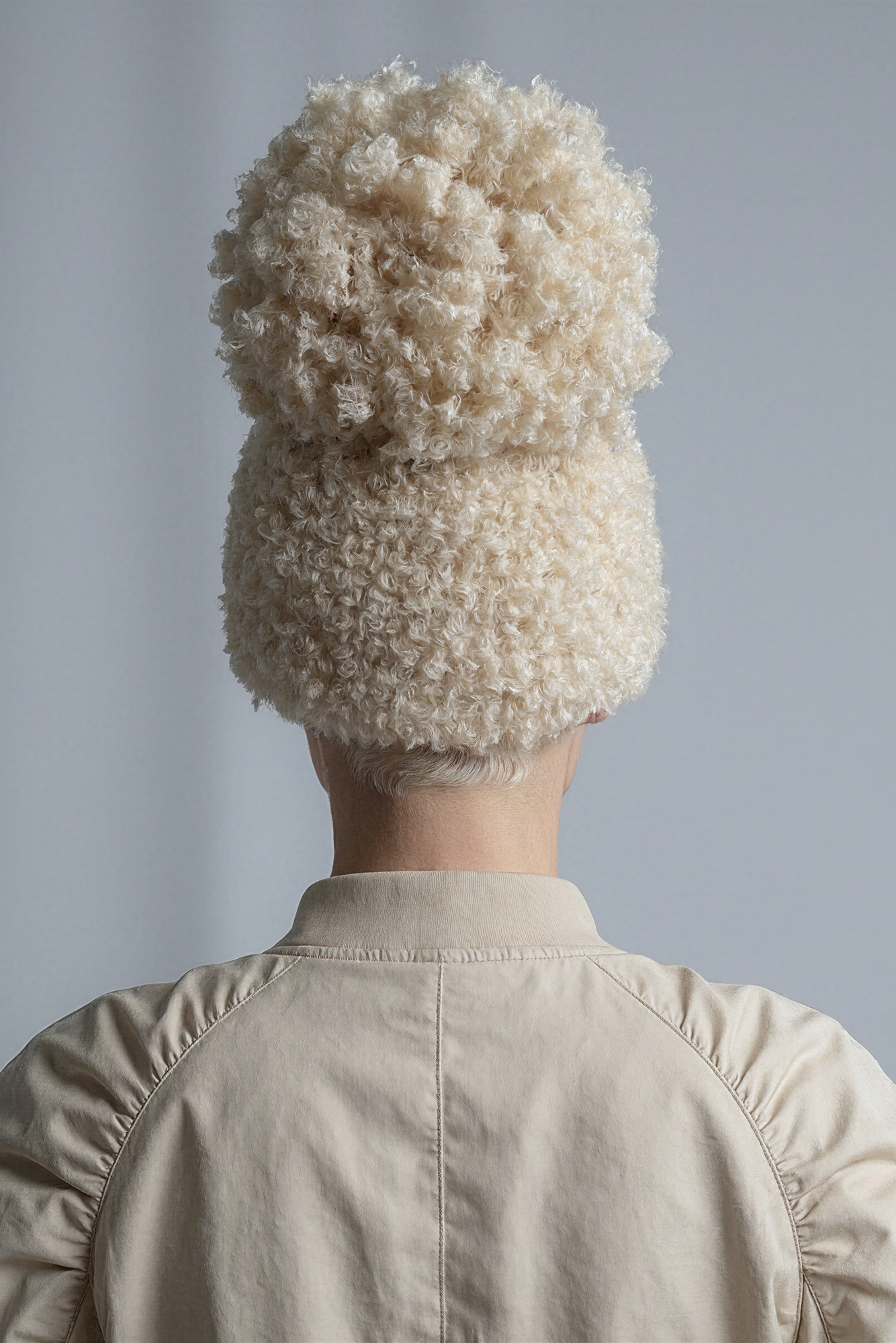 Teddy Beanie with Oversized Pom Pom