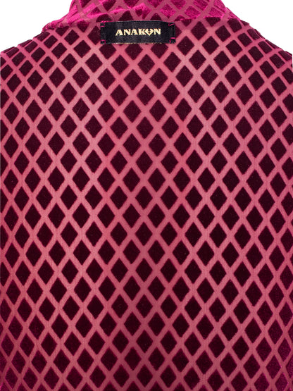 Body de terciopelo burdeos