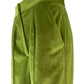 Olive green velvet trousers