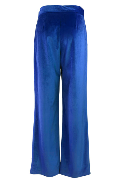 Elektrisch blaue Samthose