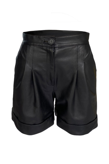 Klassische Shorts aus Leder